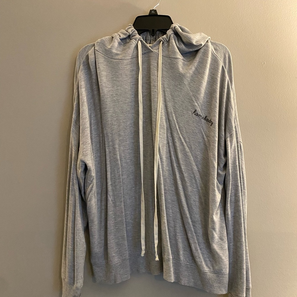 Magnolia Heather Gray Hoodie Sweater